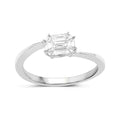 0.33 Carat Genuine White Diamond 18K White Gold Ring (F-G Color, VVS-VS Clarity) by Bids.com