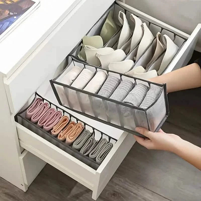 11 Grid Sock Underwear Storage Box Mesh Closet Organizer by DailySale