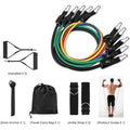 11-Piece Set: Gym Pull Rope Exercise Resistance Bands by DailySale