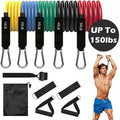 11-Piece Set: Gym Pull Rope Exercise Resistance Bands by DailySale