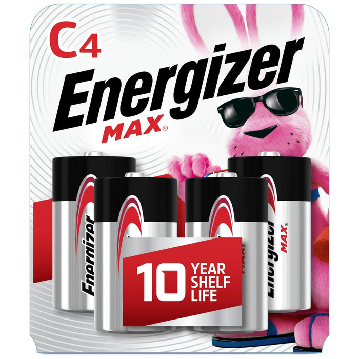 Energizer Max Premium C Batteries, Alkaline C Cell Battery (4 Count) E93Bp-4 by Pasteur Pharmacy