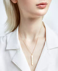 Sarah Chloe Diamond Accent Mom Bar Pendant Necklace in 14k Gold Over Silver by Vanessa Jane