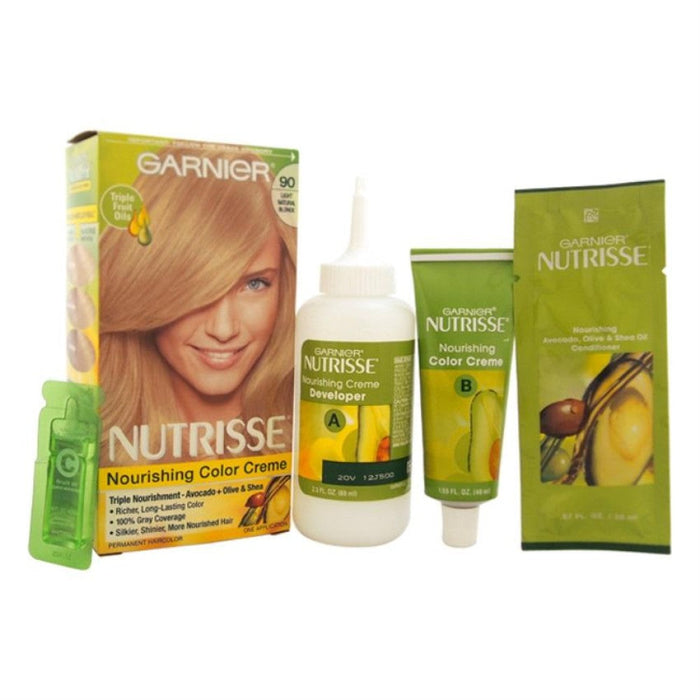 Garnier Nutrisse Nourishing Color Creme 90 Light Natural Blonde by Pasteur Pharmacy