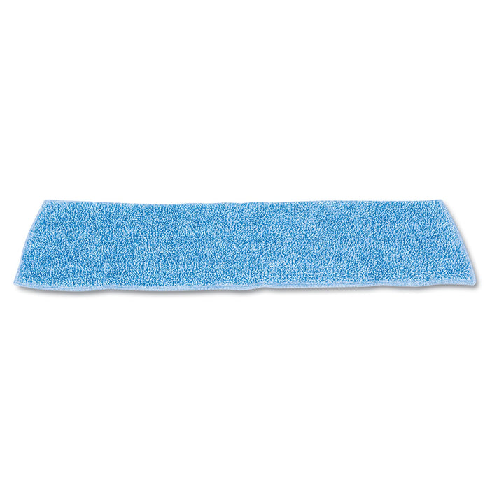 Rubbermaid Economy Wet Mopping Pad, Microfiber, 18", Blue, 12/Carton