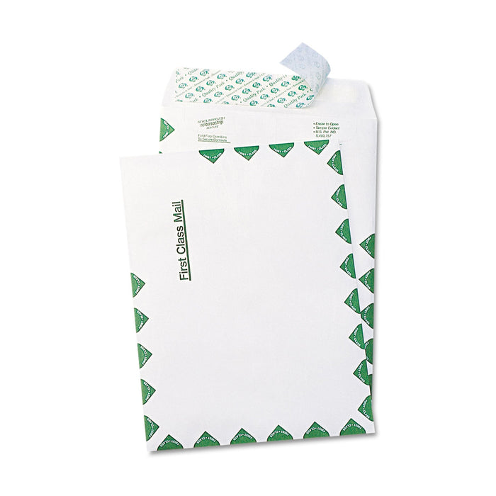 Survivor Lightweight 14 lb Tyvek Catalog Mailers, First Class, #6 1/2, Square Flap, Redi-Strip Adhesive Closure, 6 x 9, White, 100/Box