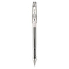 Pilot G-TEC-C Ultra Gel Pen, Stick, Extra-Fine 0.4 mm, Black Ink, Clear Barrel, Dozen