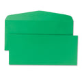 Quality Park Colored Envelope, #10, Commercial Flap, Gummed Closure, 4.13 x 9.5, Green, 25/Pack