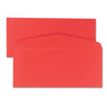 Quality Park Colored Envelope, #10, Commercial Flap, Gummed Closure, 4.13 x 9.5, Red, 25/Pack