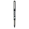 Pilot VBall Liquid Ink Roller Ball Pen, Stick, Fine 0.7 mm, Black Ink, Black Barrel, Dozen