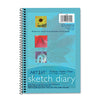 Pacon Art1st Sketch Diary, Blue Cover, 9 x 6, 64 lb Text Paper Stock, 70 Sheets