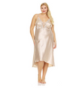 Flora by Flora Nikrooz Plus Size Satin Stella Nightgown by Vanessa Jane