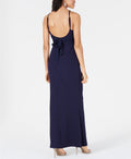 Speechless Juniors Tie-Back Halter Gown, Size 5 by Vanessa Jane