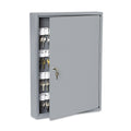 SecurIT Locking Key Cabinet, 100-Key, Steel, Gray, 16.5 x 3 x 22.5