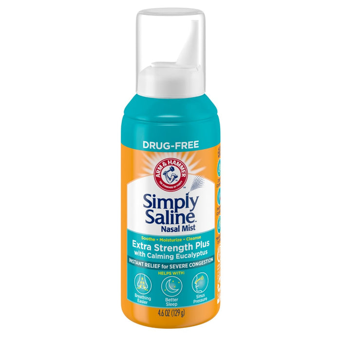 Simply Saline Extra Strength Plus Eucalyptus Severe Congestion Nasal Mist, 4.6 Oz by Pasteur Pharmacy
