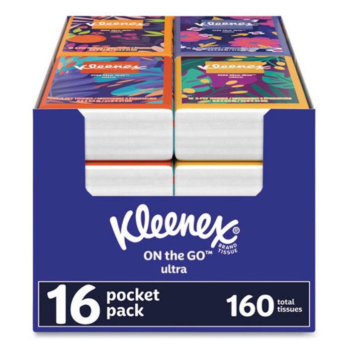 Kleenex On The Go Packs Facial Tissues, 3-Ply, White, 16 x 10 ct by Pasteur Pharmacy