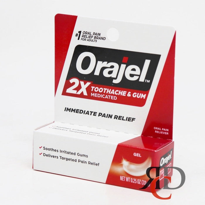 Orajel Instant Pain Relief Gel, 2x Strength, 0.25 Oz by Pasteur Pharmacy