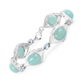 39.72 Carat Genuine Aquamarine .925 Sterling Silver Bracelet by Bids.com