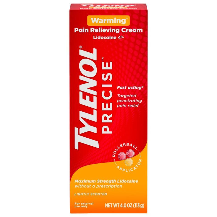 Tylenol Precise Pain Relieving Cream, Warming Relief, Non-Greasy, 4 oz by Pasteur Pharmacy