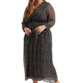 Lucky Brand Plus Dot Print Maxi Dress, 3X by Vanessa Jane