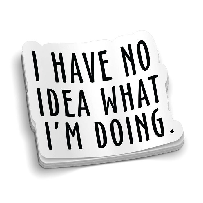 I Have No Idea Hard Hat Decal by Armed American Supply