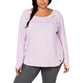 Ideology Women's Plus Size Tie-Detail Top Lilac Moon by Vanessa Jane