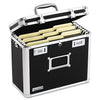 Vaultz Locking File Chest, Letter Files, 13.75" x 7.25" x 12.25", Black