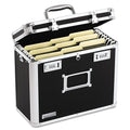 Vaultz Locking File Chest, Letter Files, 13.75" x 7.25" x 12.25", Black