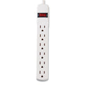 Innovera Power Strip, 6 Outlets, 15 ft Cord, Ivory
