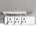 Innovera Wall Mount Surge Protector, 6 AC Outlets, 2,160 J, White