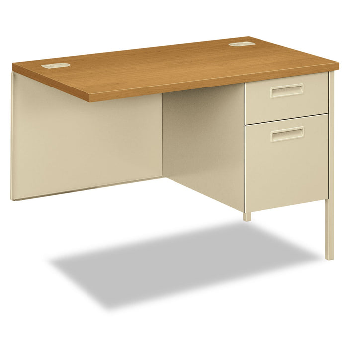 HON Metro Classic Series Workstation Return, Right, 42w x 24d x 29.5h, Harvest/Putty
