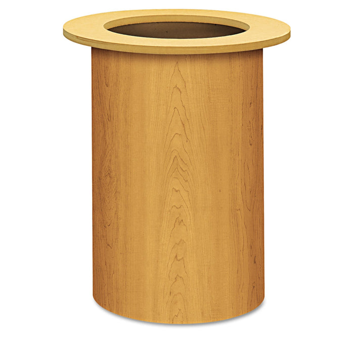 HON Laminate Cylinder Table Base, 18" Diameter x 28h, Harvest