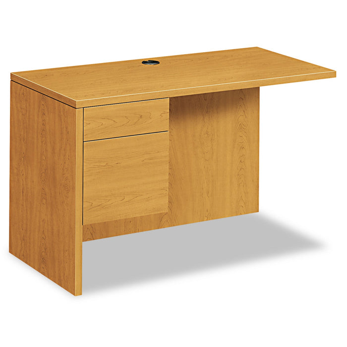 HON 10500 Series L Workstation Return, 3/4 Height Left Ped, 48w x 24d x 29.5h, Harvest