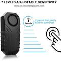 113dB Wireless Vibration Motion Sensor Waterproof Bike Alarm with Remote by DailySale