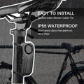 113dB Wireless Vibration Motion Sensor Waterproof Bike Alarm with Remote by DailySale