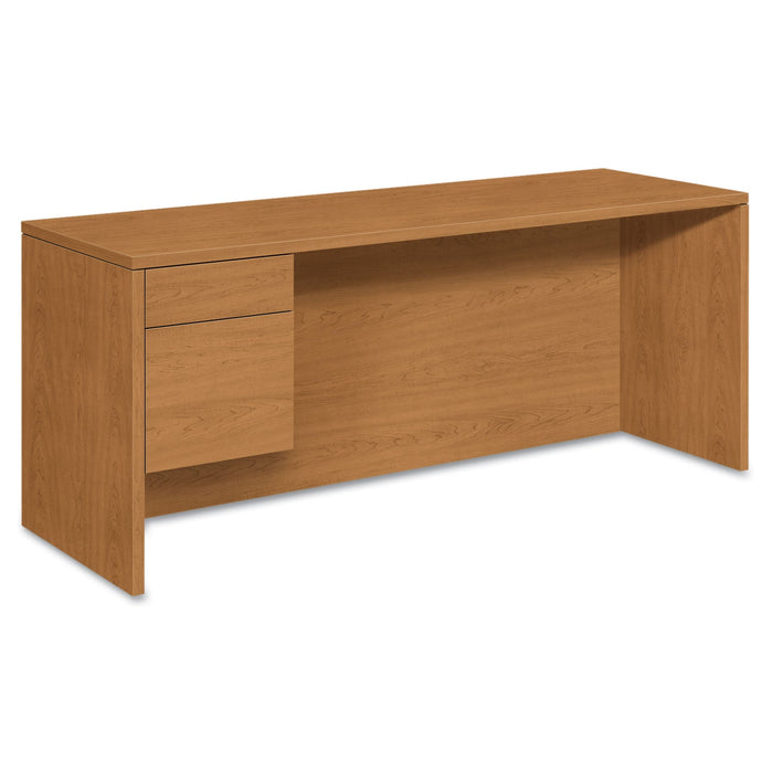 HON 10500 Series 3/4-Height Left Pedestal Credenza, 72w x 24d x 29.5h, Harvest