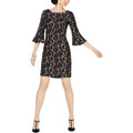 Jessica Howard Dress Pink Sheath Floral Bell Sleeve,Size 10 by Vanessa Jane