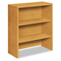 HON 10700 Series Bookcase Hutch, 32.63w x 14.63d x 37.13h, Harvest