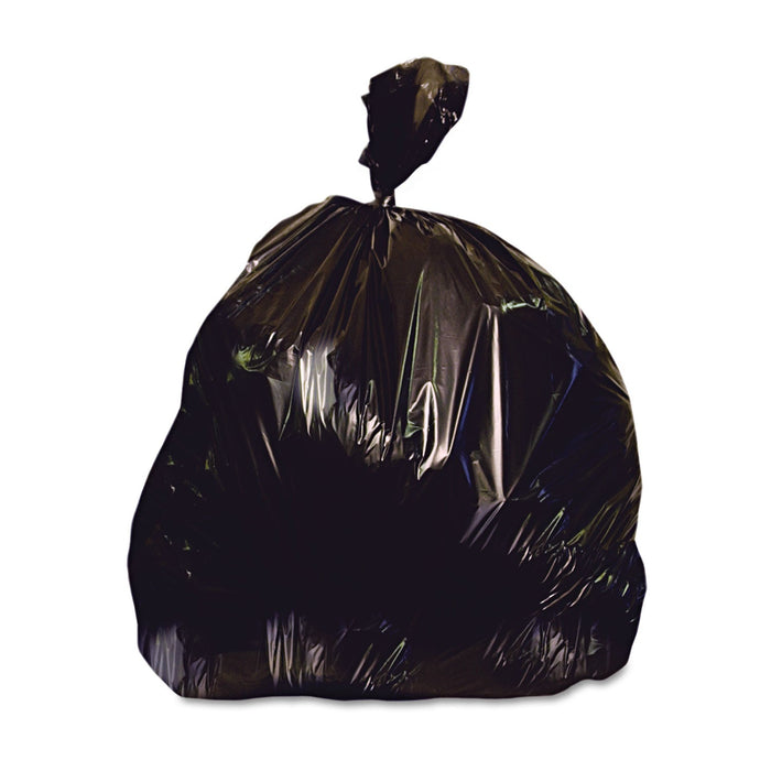Heritage Low-Density Repro Can Liner, 33 gal, 2 mil, 33" x 39", Black, 100/Carton