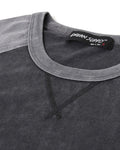 Athletic Fit Retro Contrast Raglan Tee - Charcoal by Boutique 23