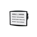 Fellowes Partition Additions Dry Erase Board, 15.38 x 13.25, Dark Graphite Frame