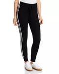 Aqua Cashmere Side Stripe Jogger Pants by Vanessa Jane
