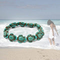 Handmade Turquoise Hawaiian Sea Turtles Bracelet - Turquoise by DailySale
