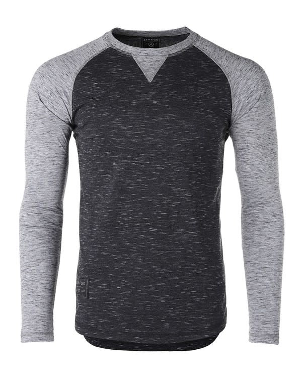 Baseball Retro Raglan - Heather/Black by Boutique 23