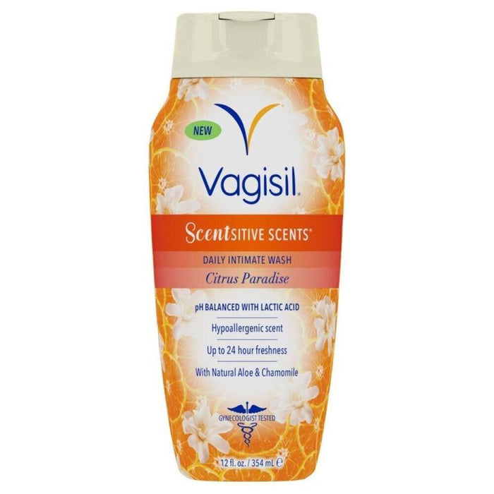Vagisil Scentsitive Scents Daily Feminine Wash, Citrus Paradise, 12 fl oz by Pasteur Pharmacy