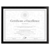 DAX Value U-Channel Document Frame with Certificate, 8.5 x 11, Black