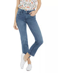 NYDJ Womens Marilyn Straight Ankle Jeans in Petite, Size 0P by Vanessa Jane
