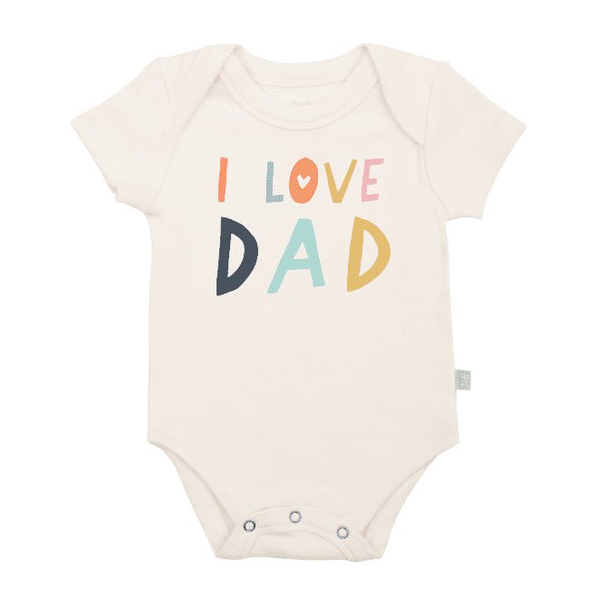 graphic bodysuit | love dad by Finn + Emma