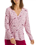 HANRO Sleep and Lounge Button Front Knit Shirt, Size Medium by Vanessa Jane