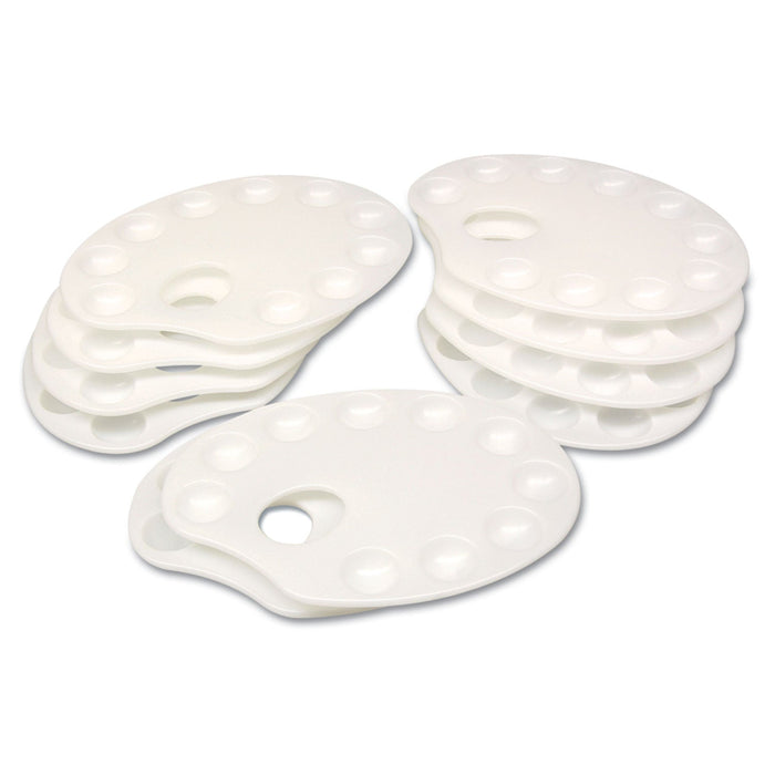 Creativity Street Plastic Paint Trays, White, 10/Pack