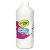 Crayola Artista II Washable Tempera Paint, White, 32 oz Bottle